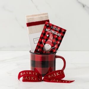 Red Plaid Mug Gift Set